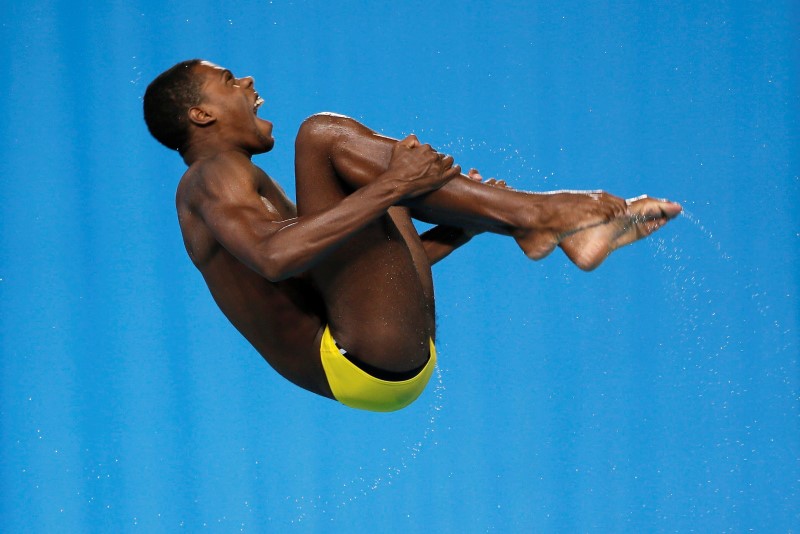 Jamaican diver plots as little splash as possible at first Games