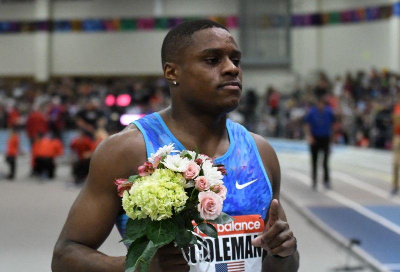 Athletics: Coleman world record highlights U.S. indoor champs