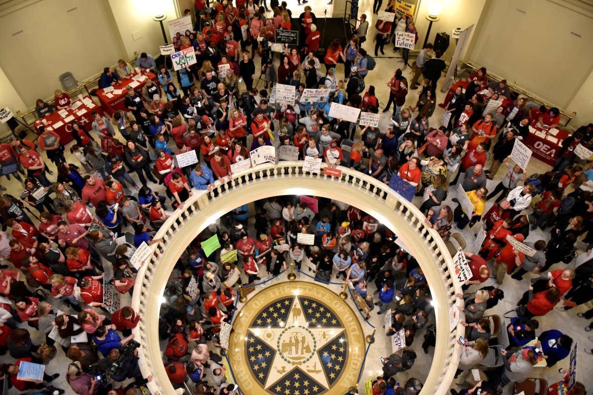 Oklahoma approves tax deal but teachers vow to extend strike
