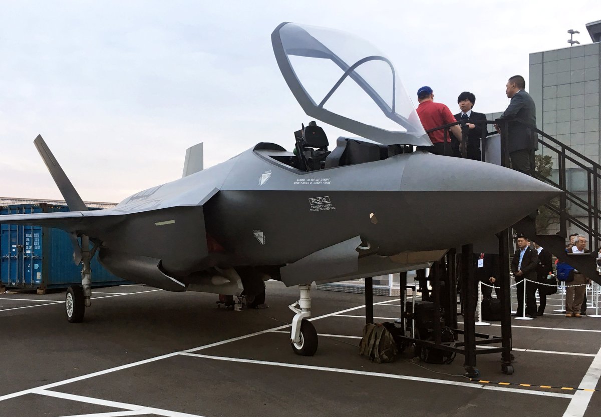 Arms firms show off wares as Japan eyes more F-35 stealth jets