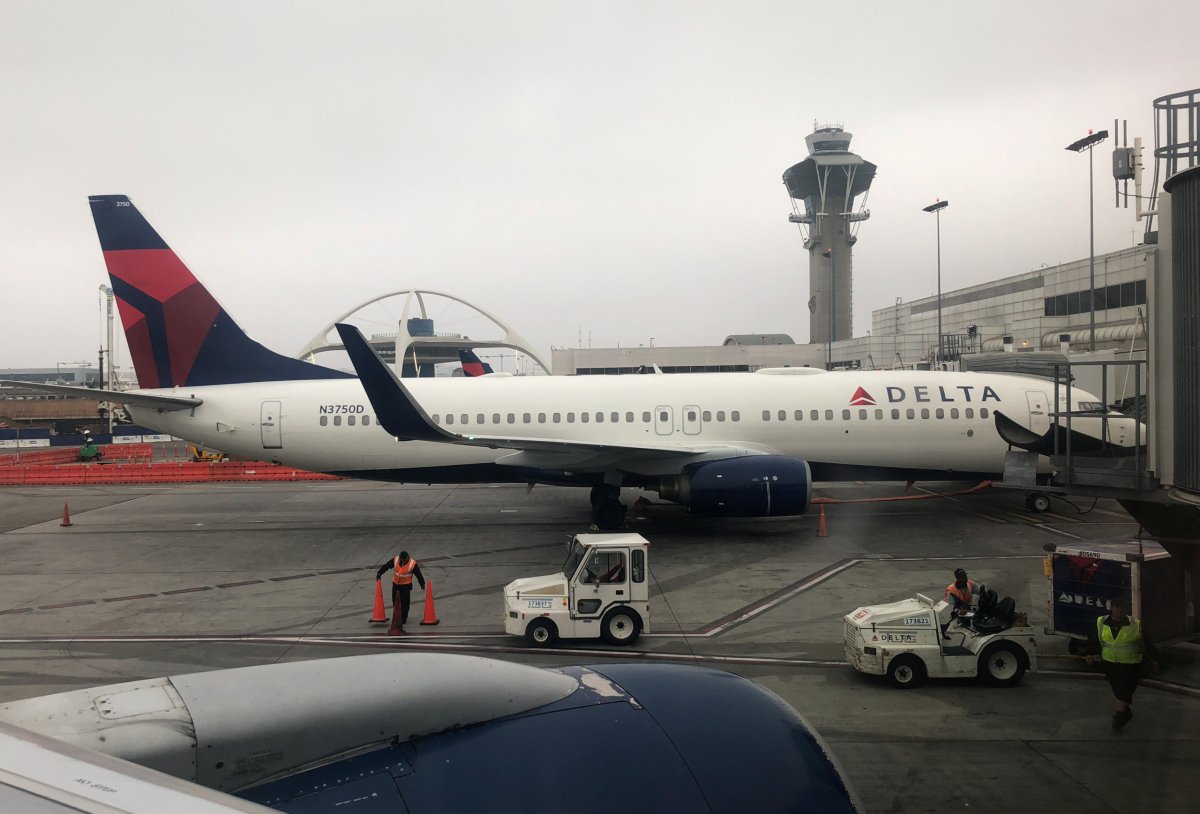 Delta shares fall 10 percent on lowered outlook; drags down rivals