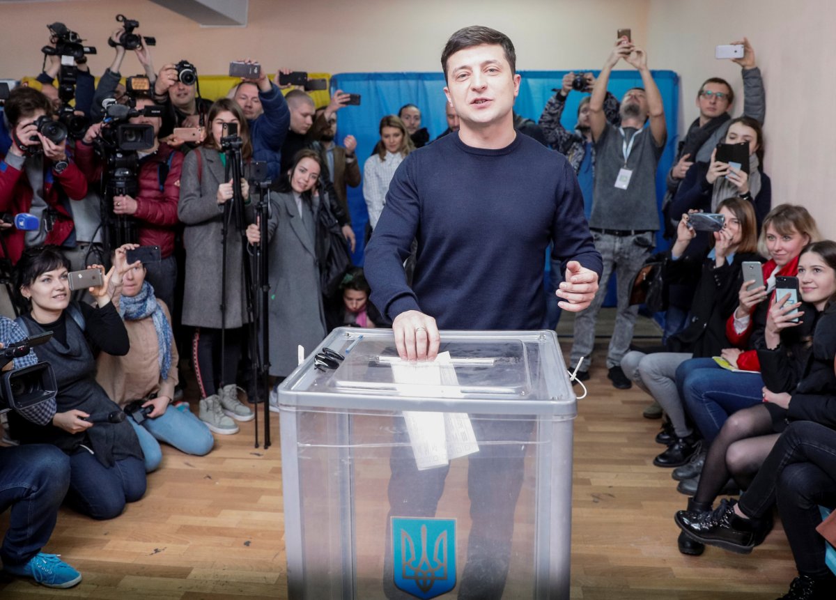 Comedian Zelenskiy takes lead in Ukraine presidential election: exit poll