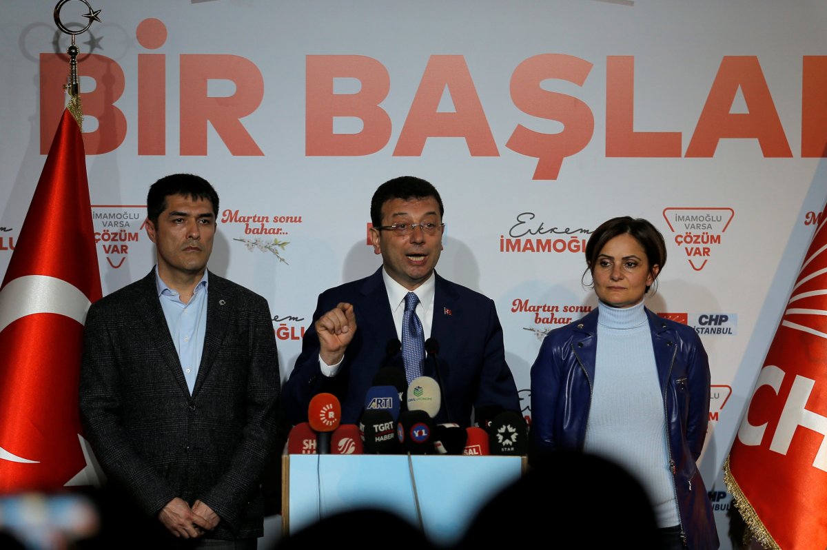 Turkey’s main opposition declares election victory in all three big cities