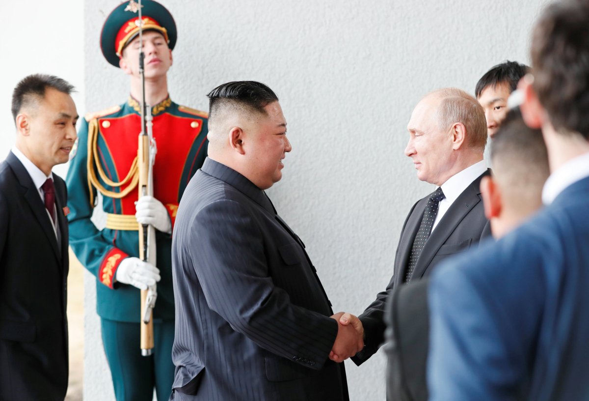 North Korea’s Kim says he will coordinate views on peninsula issues with Putin