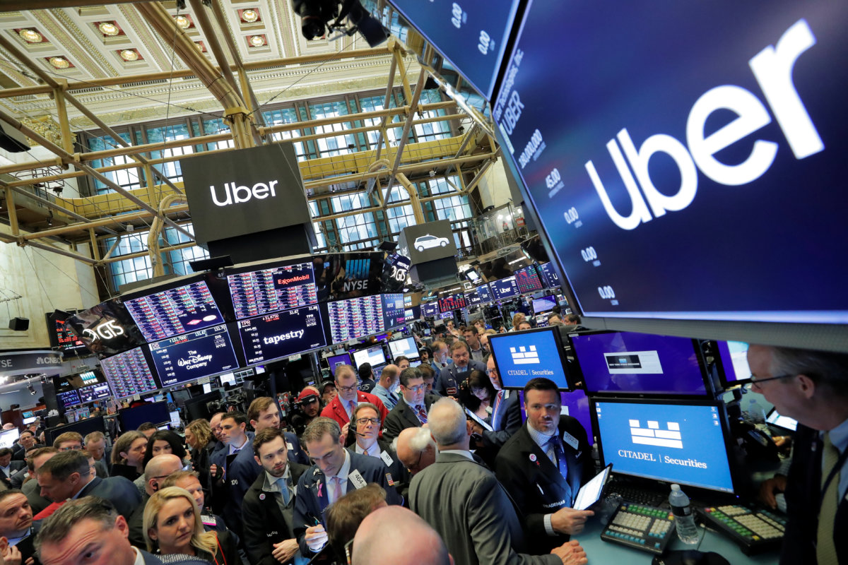 Uber tumbles 9% in rocky stock market debut