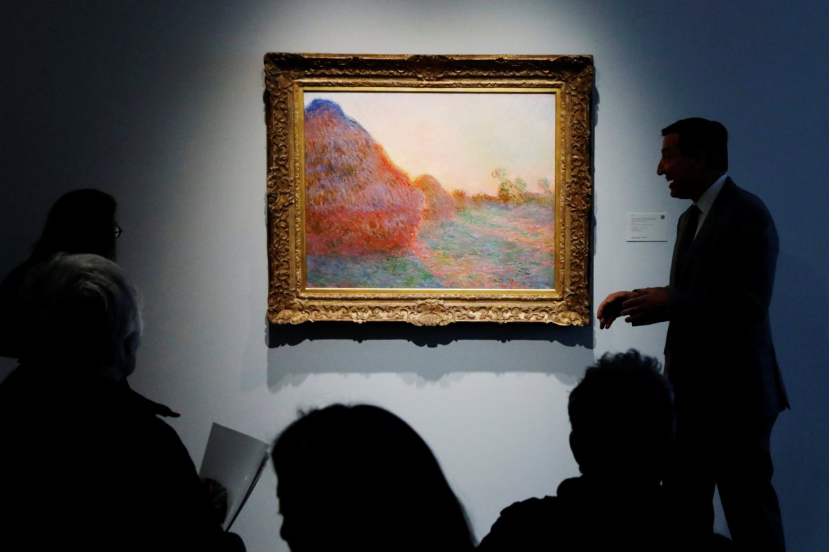 Monet ‘Haystacks’ painting sells for record $110.7 million at auction