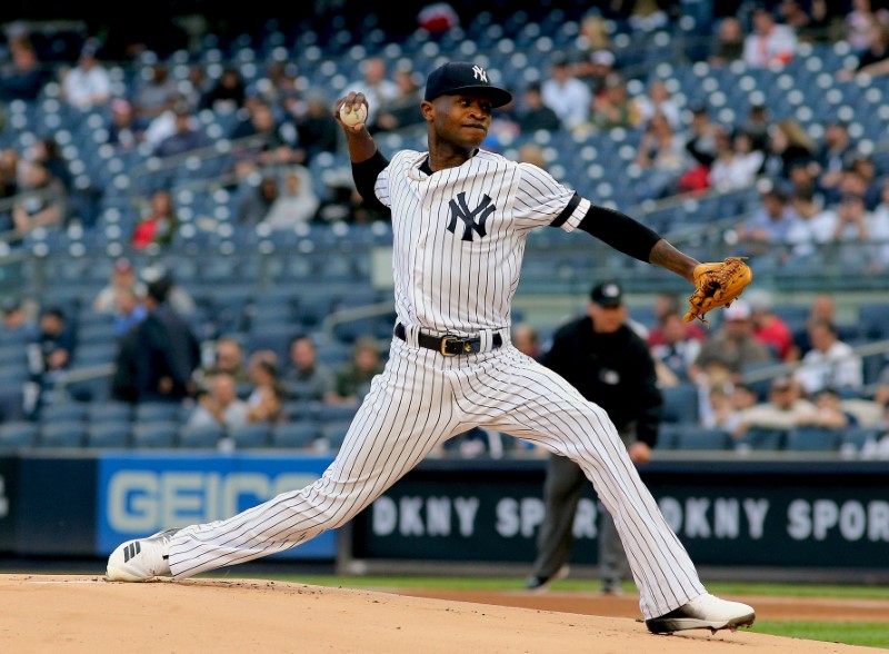 German wins 8th game as Yanks cap twinbill sweep of Orioles