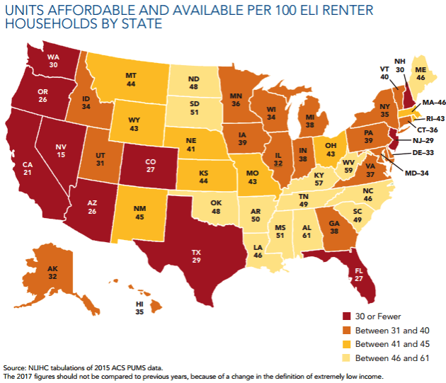 Map shows America’s affordable housing shortage Metro US