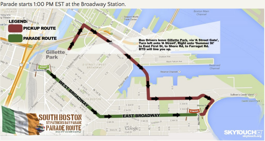 South Boston St. Paddy’s Day parade route shortened because of snow