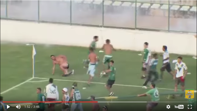 YouTube video: Brazil soccer brawl between Gama – Brasiliense