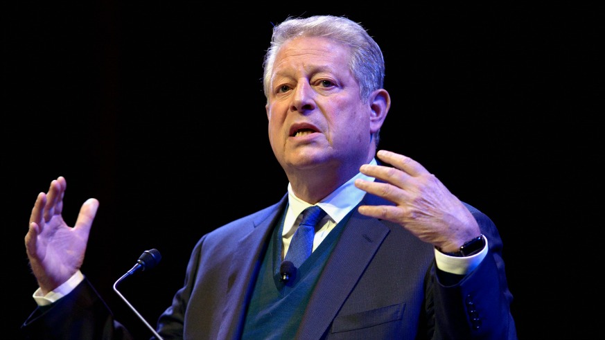 Al Gore speaks about climate change at Cannes