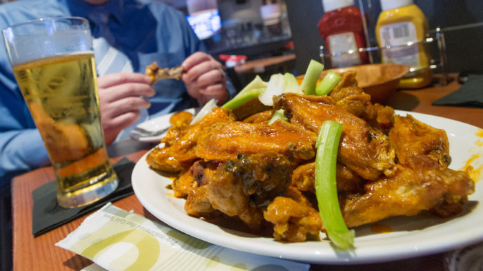 Buffalo wings may be coming off game day deal menus. Credit: Getty Images