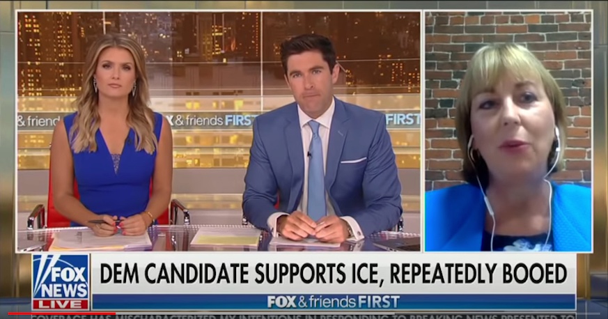 Fox & Friends First accidentally interviewed the wrong woman on Monday. Photo: Screenshot
