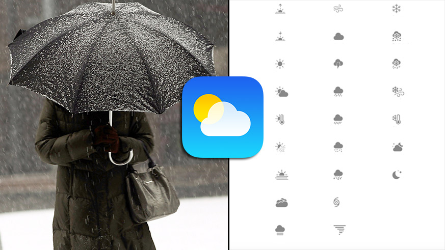 What do all the Apple weather icons mean?