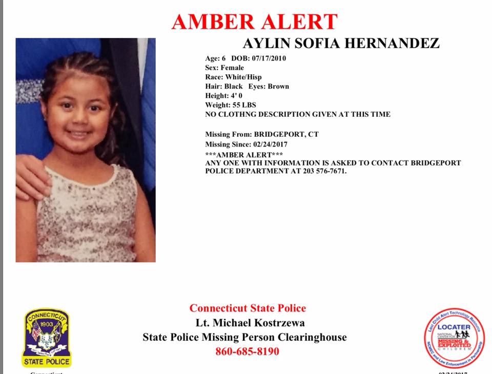 Amber Alert canceled after missing Connecticut girl found safe; father in
