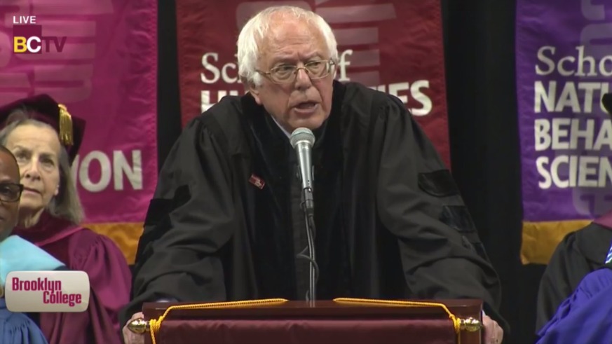 Bernie Sanders delivered the keynote at Brooklyn College's 2017 graduation.