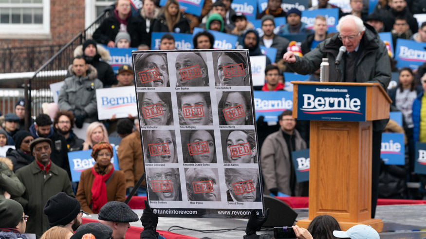 Bernie Sanders rally at Brooklyn College