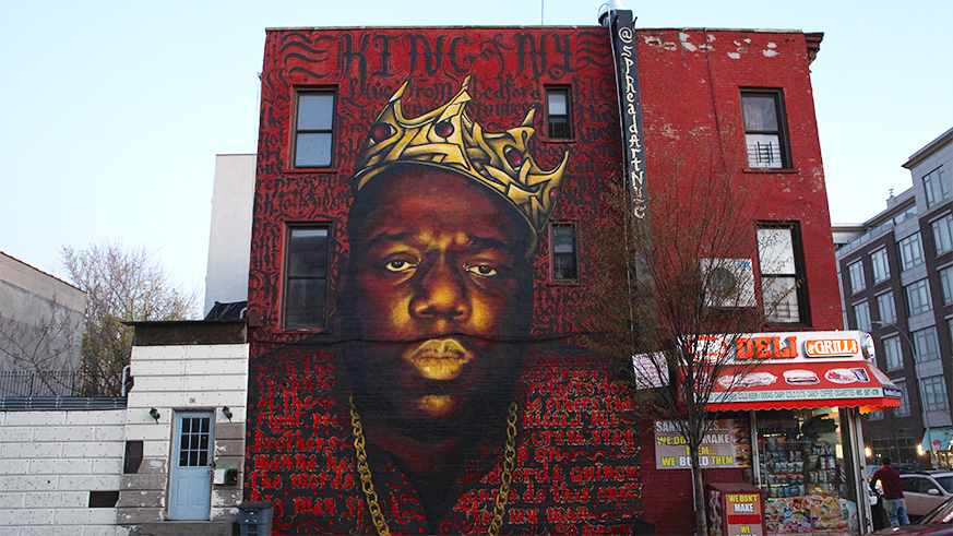 best nyc street art murals graffiti Biggie Smalls mural Bed-Stuy Brooklyn