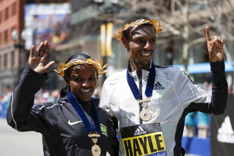 Ethiopia’s champions in Boston to defend marathon titles