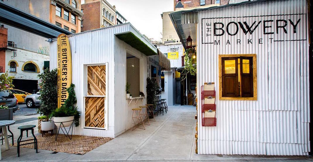 New outdoor food hall Bowery Market brings serious beach vibes