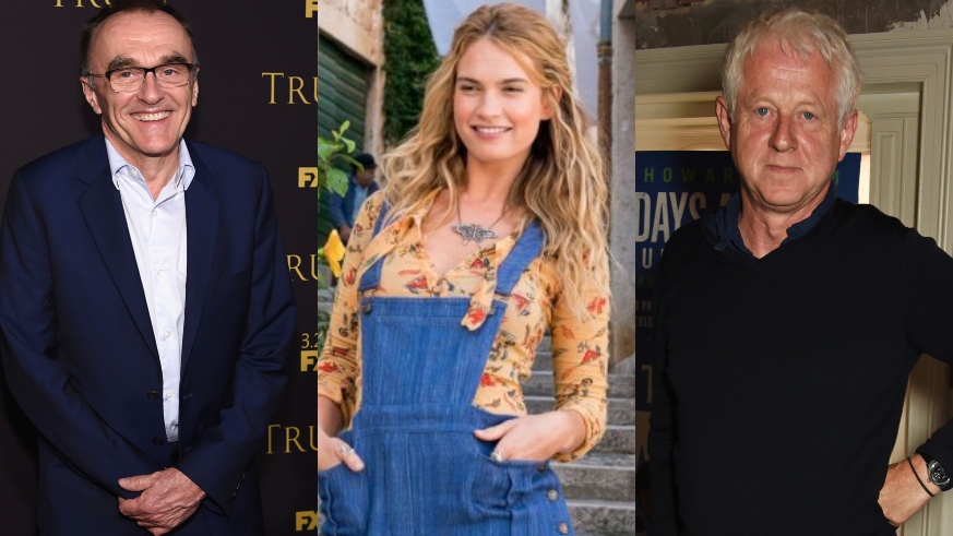 Danny Boyle, Lily James and Richard Curtis