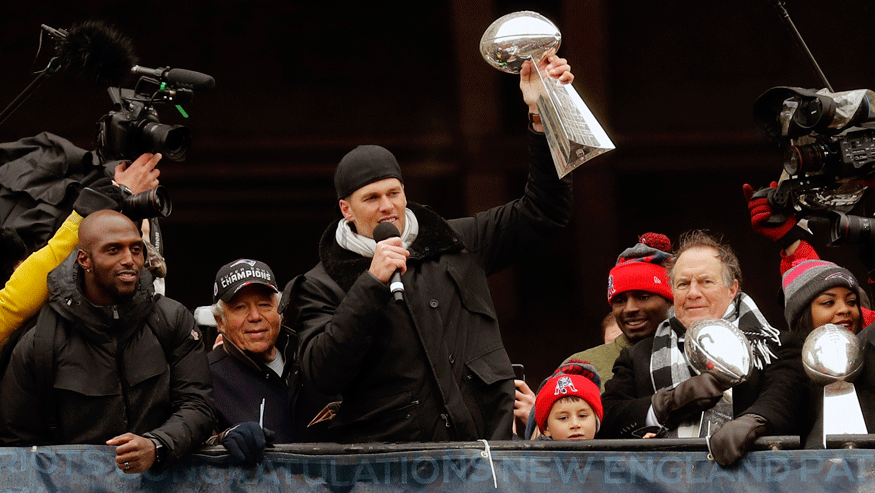 Boston will hold yet another Super Bowl victory parade for Tom Brady and the Patriots on Tuesday. (Photo: Getty Images)