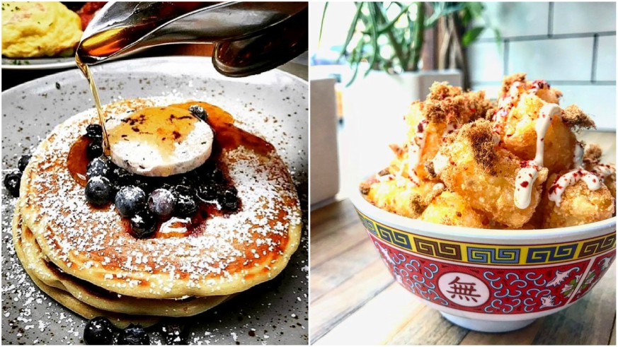 Some of your BreakFestival 2017 options include olive oil pancakes from Society Cafe and taro hash from Nom Wah Nolita. Photos: Facebook