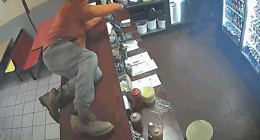 WATCH: Restaurant workers fend off suspect wanted in a string of Brooklyn