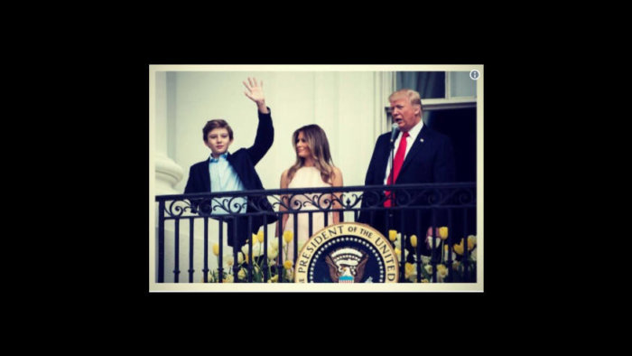 Barron Trump at Easter