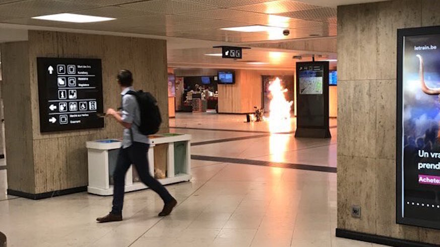 Belgian troops shoot person at Brussels station after blast: police