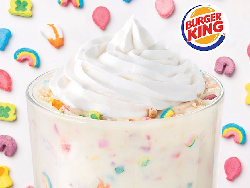 Burger King Lucky Charms milkshake
