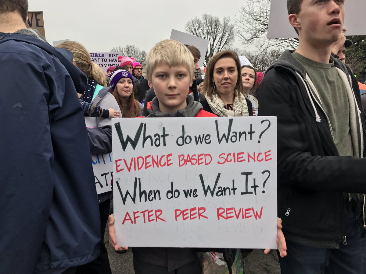 Women's March sign science