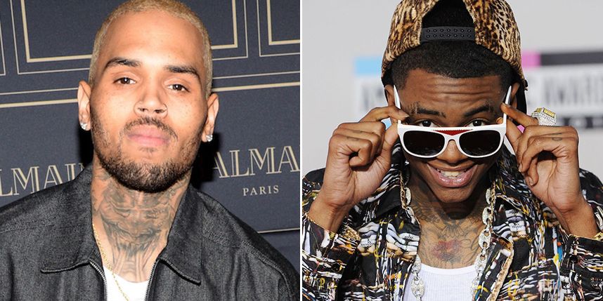 Chris Brown and Soulja Boy are taking their beef to Dubai