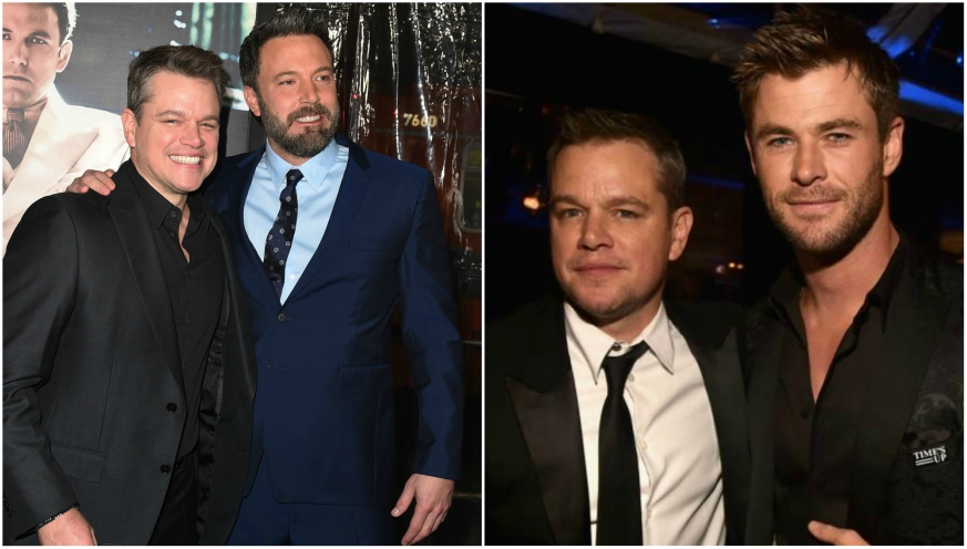Chris Hemsworth Matt Damon Ben Affleck Jimmy Kimmel