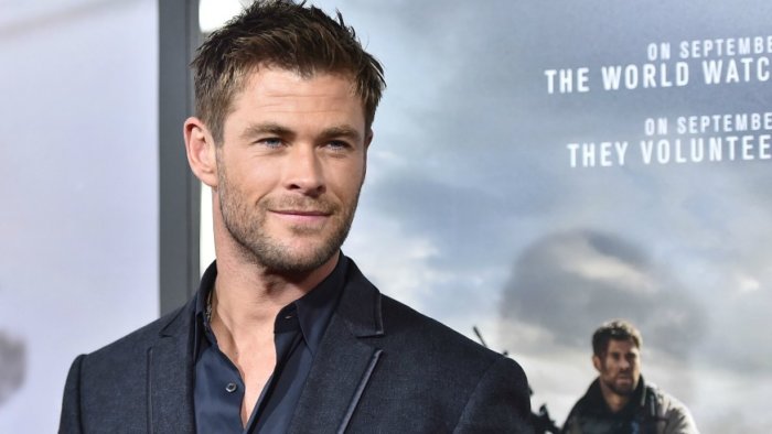 Chris Hemsworth at 12 Strong premiere
