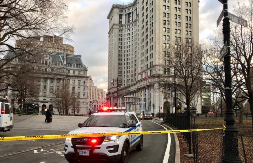 A man fatally shot himself in his vehicle outside City Hall Monday morning, officials said.