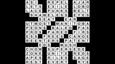 Crossword puzzle, Wander Words answers: December 19, 2018