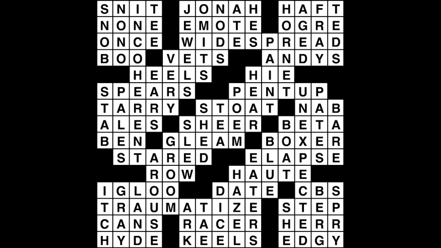 Crossword puzzle, Wander Words answers: February 14, 2019