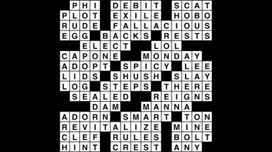 Crossword puzzle, Wander Words answers: January 24, 2019