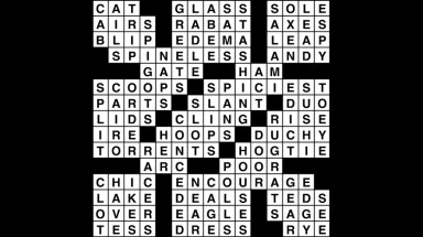 Crossword puzzle, Wander Words answers: March 21, 2019