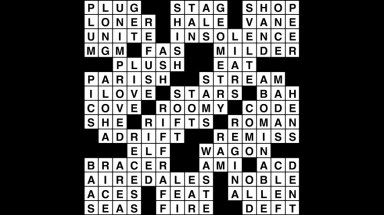 Crossword puzzle, Wander Words answers: April 1, 2019