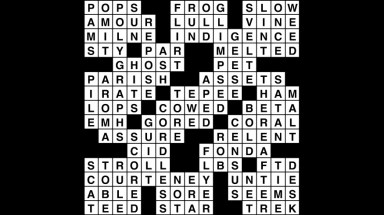 Crossword puzzle, Wander Words answers: December 14, 2018