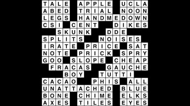 Crossword puzzle, Wander Words answers: December 20, 2018