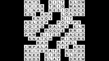 Crossword puzzle, Wander Words answers: December 26, 2018