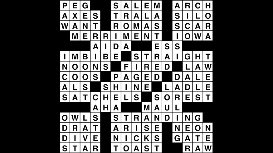 Crossword puzzle, Wander Words answers: December 3, 2018