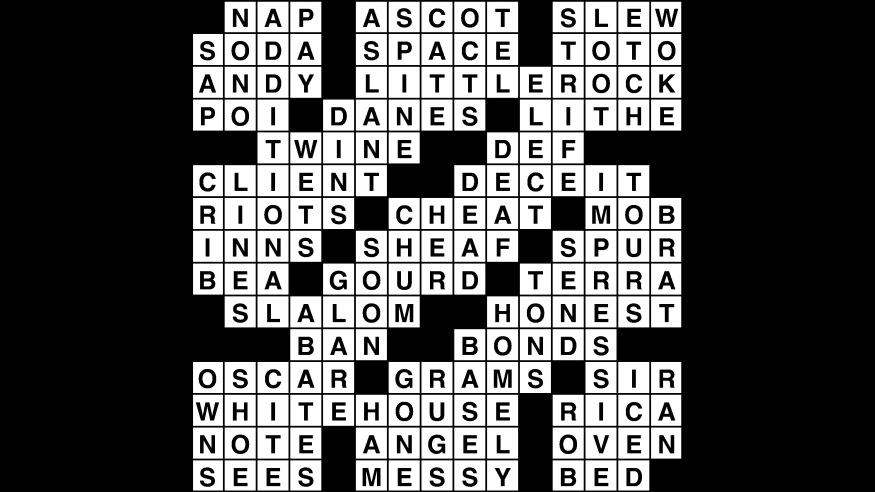 Crossword puzzle, Wander Words answers: February 20, 2019