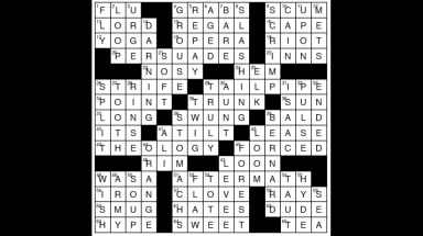Crossword puzzle, Wander Words answers: February 4, 2019: