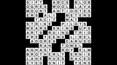 Crossword puzzle, Wander Words answers: March 4, 2019