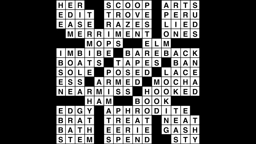 Crossword puzzle answers: November 6, 2018