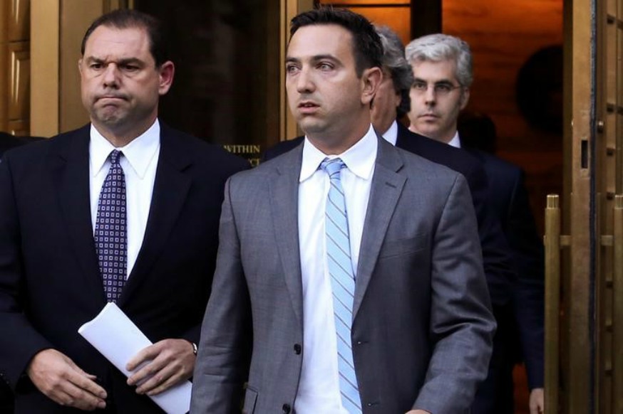 Joseph Percoco, left, seen leaving the Manhattan Federal Courthouse in September 2016, was found guilty of taking bribes from two companies wanting to do business with New York’s state government. (Reuters)
